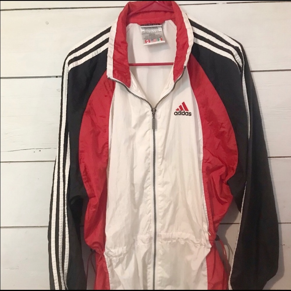 Vintage Adidas Windbreaker Zip Up Jacket
